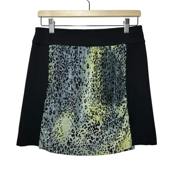 Jamie Sadock Green Leopard Print Crunchy Pull-On Golf Skort Size 10 L77906 - Picture 6 of 12